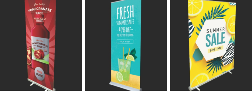 custom-printed pull-up banners